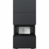 KOMINEK POWIETRZNY NBC/EASY BOX 7 kW Ø 160 W ZABUDOWIE MODUŁOWEJ BLACK